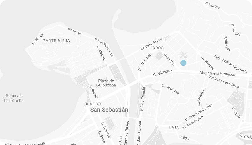 Mapa ubicación Donostident